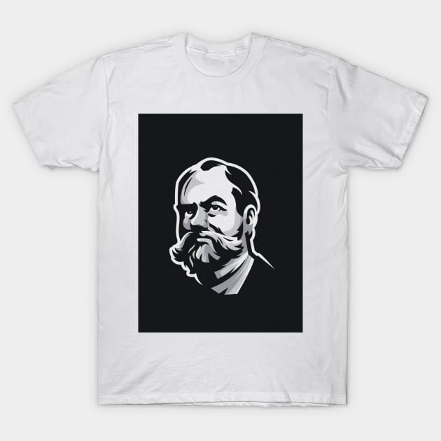 Products printed with portraits of famous personalities around the world T-Shirt by NTR_STUDIO